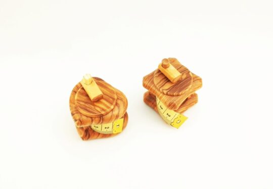 Olivewood Heart or Square Measuring Tape
