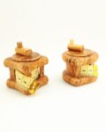 Olivewood Heart or Square Measuring Tape