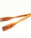 Olivewood Tongs for salad mixing or BBQ grilling.