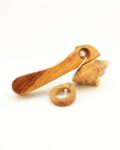 Olivewood Spinning Top with Pull string