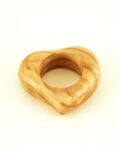 Olive wood Heart Napkin Ring.