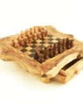 Handcrafted Olivewood chessboard natural 2