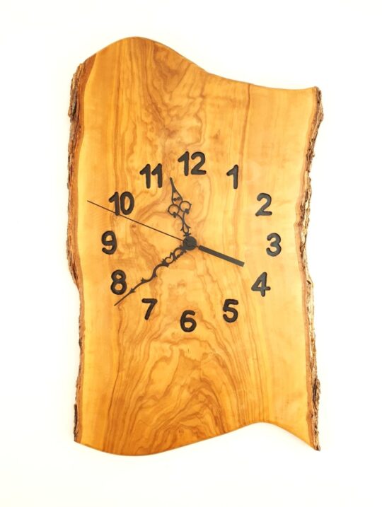 Natural Olivewood Wall Clock