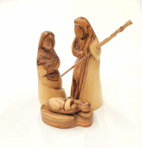 Handcrafted Olivewood Set of The Holy Family (3 pcs)